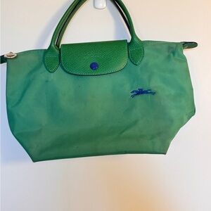 Longchamp Green Tote Bag